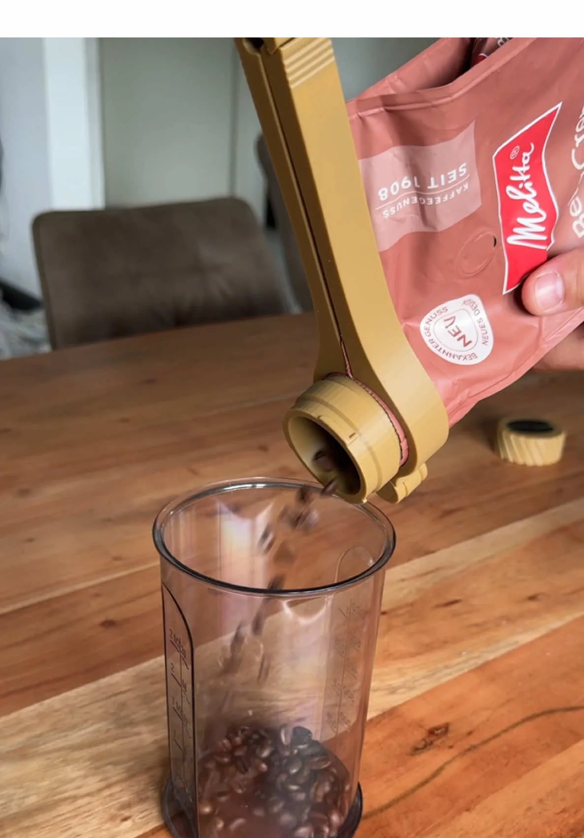 BeanSeal — clip café entonnoir 3D
