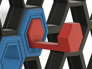 HoneyComb Wall — détail hex